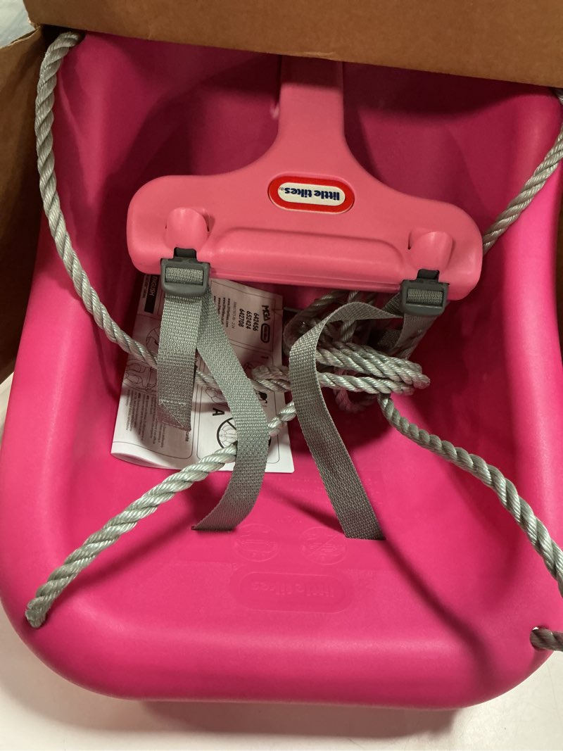 Condition photo showing Good Condition for little tikes 2-in-1 snug 'n secure swing magenta magenta swing