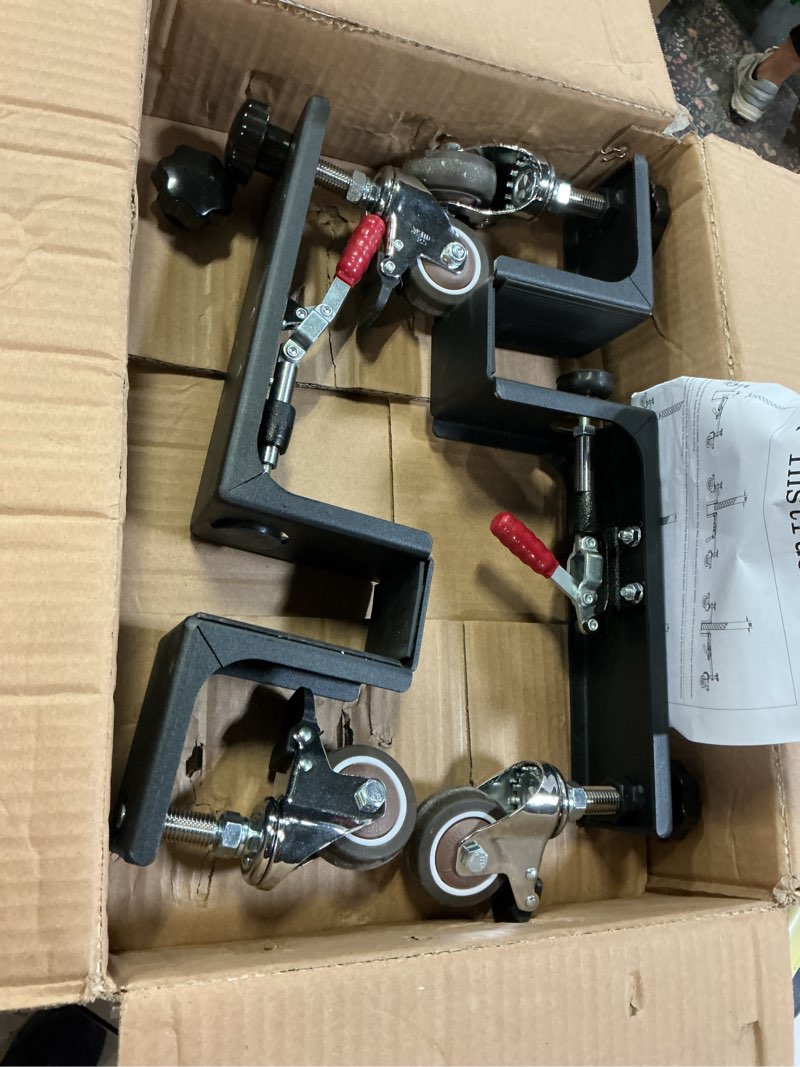 Condition photo showing Good Condition for 2pcs door dolly holds up tp 330lbs-heavy duty door installation tool easy install for single person door tools for doors from 1.18” to 1.97”