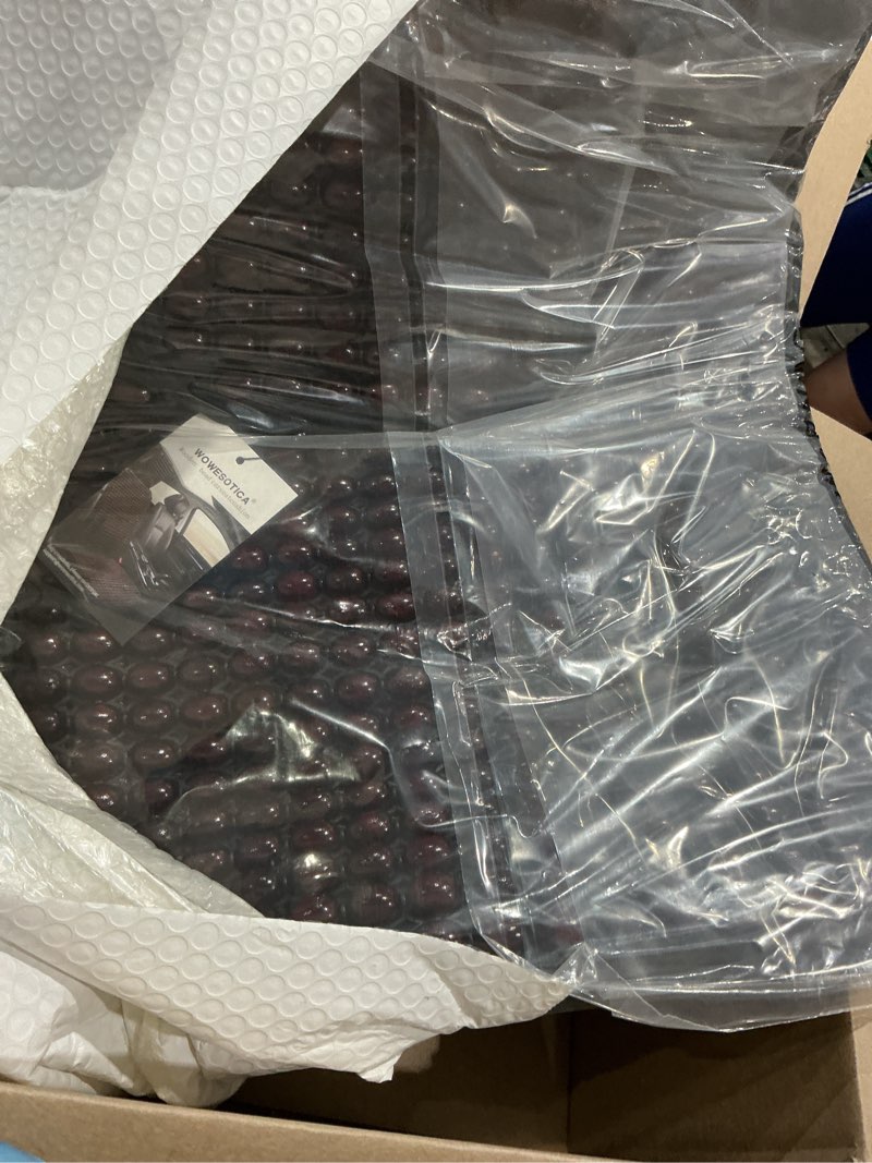 Condition photo showing Good Condition for beaded car seat covers, natural wood beads seat cuchion for cars, trucks, vans and suvs, cooling breathable and massage for drivers and passengers. (yello)