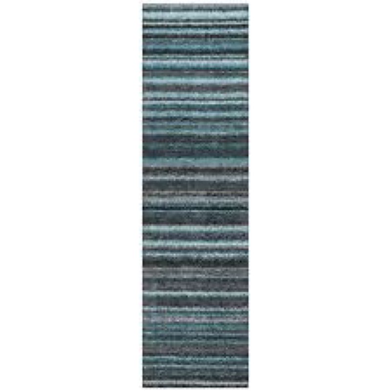 Addison Rugs Chantille ACN598 Teal 2'3" x 7'6" Indoor Outdoor Hallway Runner Rug, Stain Resistant Wa