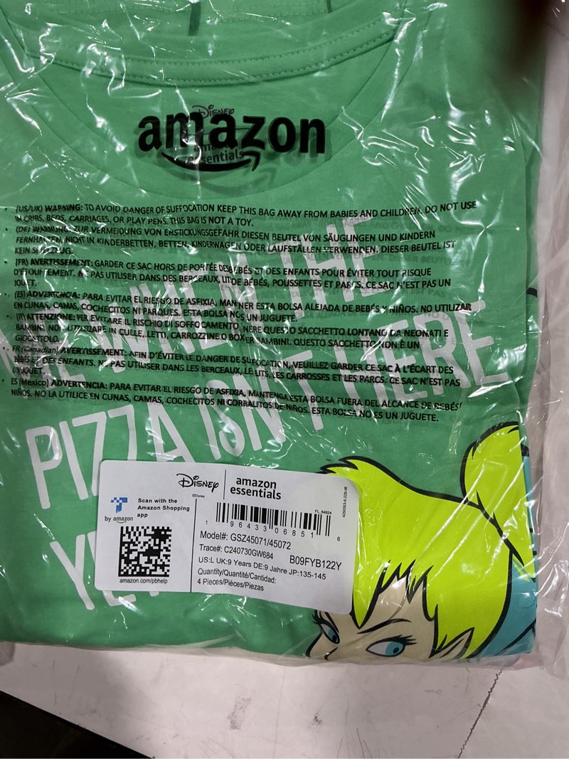 Amazon Essentials Disney | Marvel | Star Wars | Frozen | Princess Girls' Short-Sleeve T-Shirts, Pack