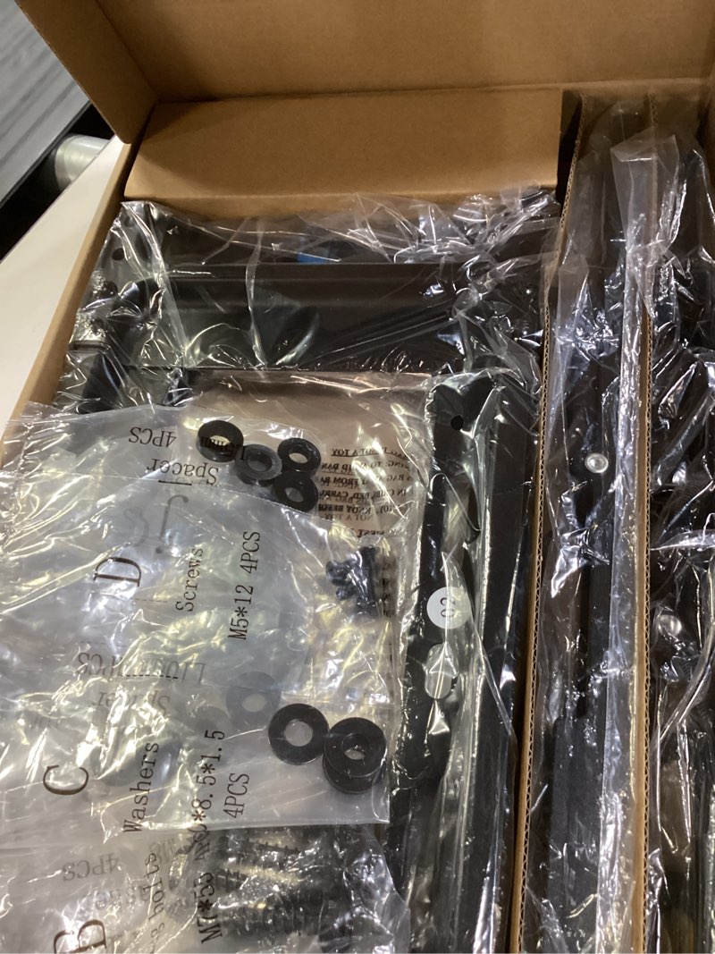 Condition photo showing New/Like New for home vision heavy duty tilt tv wall mount bracket for 32-86 inch flat/curved tvs, 165lbs capacity, max vesa 600x400mm, fits 12/16/24 inch studs, low profile, universal, hv9601