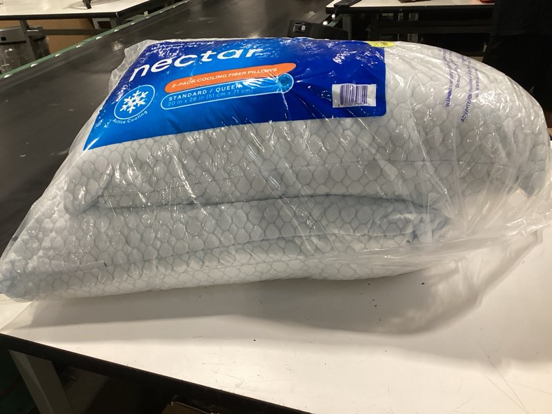 Condition photo showing Good Condition for nectar 2-pack cooling down alternative microfiber pillows, standard/queen size