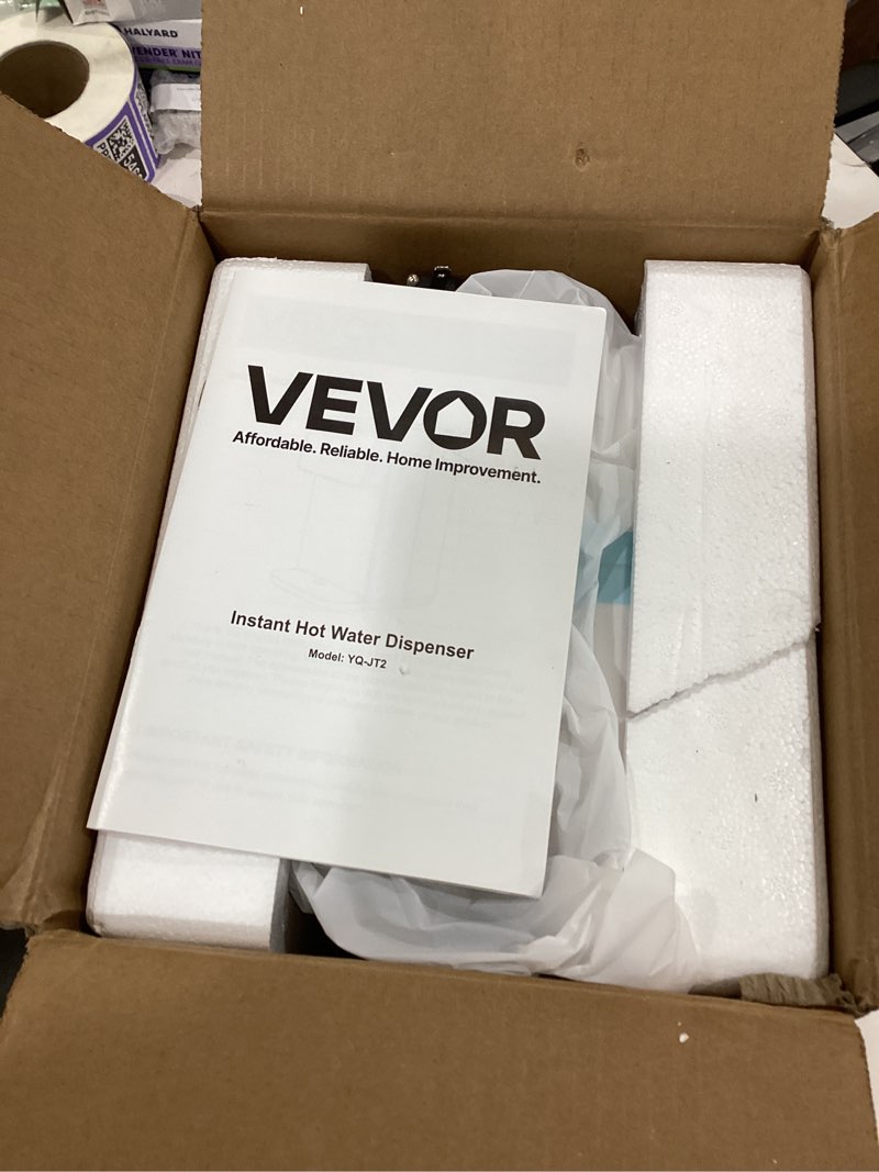Condition photo showing New/Like New for VEVOR Instant Hot Water Dispenser, Countertop Boiling Water Dispenser with Adjustable 7 Temperatures & 7 Water Volumes, 118oz Removable Water Tank, Quick Heating with Touchscreen & Child Lock for Home 3.7 Quarts