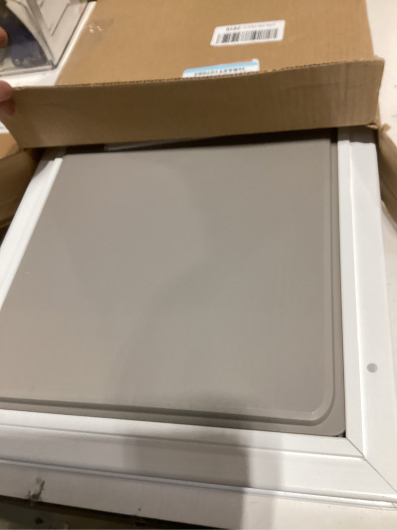 Condition photo showing As Is for PetSafe Extreme Weather Aluminum Pet Door - Energy-Saving Thermal Barrier Pet Flap with Slide-in Door Locking & Secure Flap Cover - for Dogs Up to 100 lb - Large Aluminum Pet Door Large (Pack of 1)