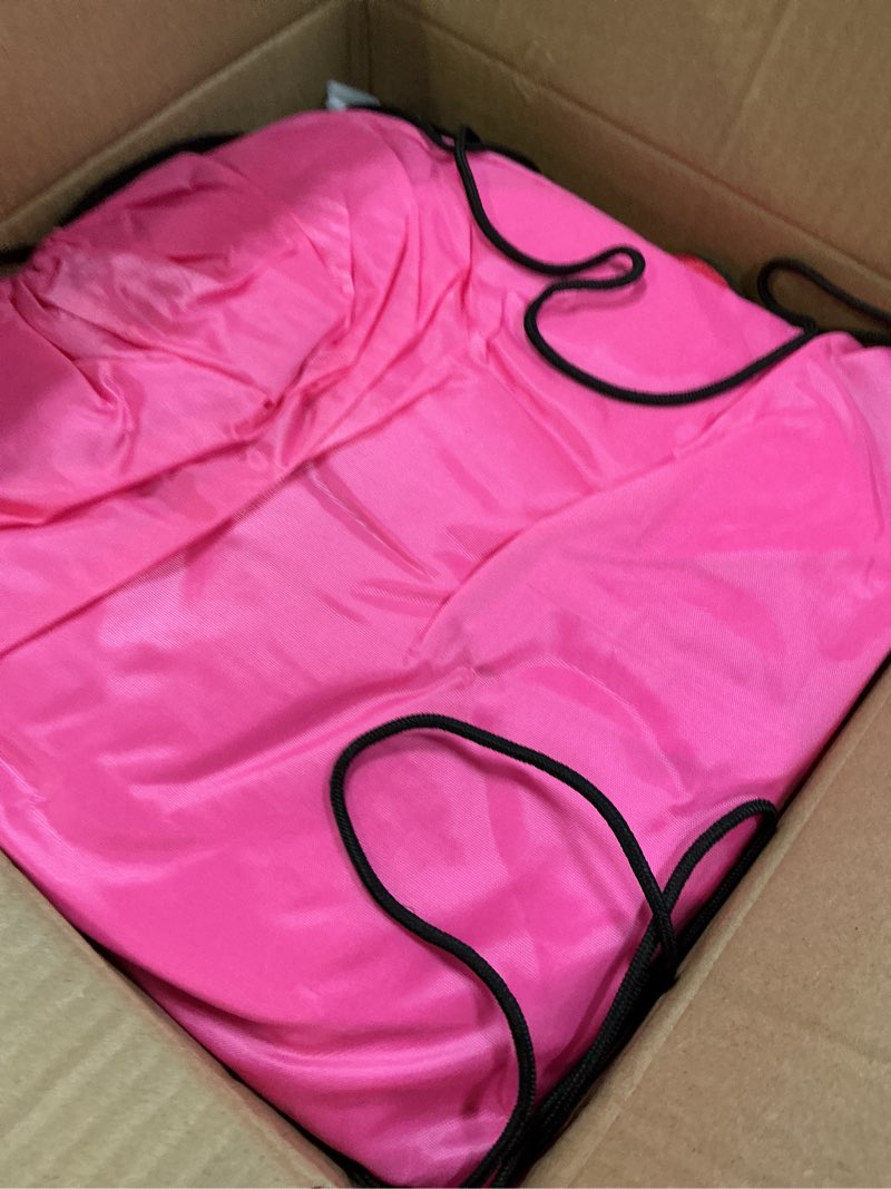 Condition photo showing New/Like New for Sibosen Light Up Kids Pod Swing Seat – Sensory Hammock Chair with Remote & Bluetooth App Control LED Lights, Inflatable Cushion, Pocket – Indoor & Outdoor Swing for Autism & Relaxation Pink
