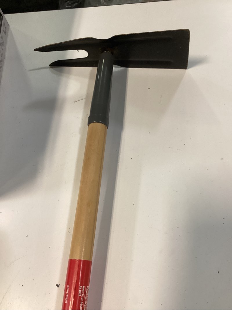 Condition photo showing As Is for craftsman 54 wood 2-prong hoe