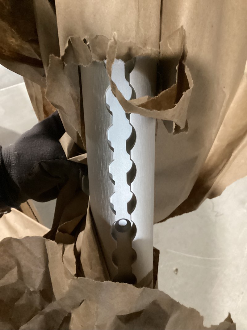 Condition photo showing Good Condition for 4ft 4pcs aluminum l-track rail, 48" l track rails with mounting hardware, include (8) black o-ring fittings and mounting screws, suitable for stationary motorcycles, bicycles, diy gift for men