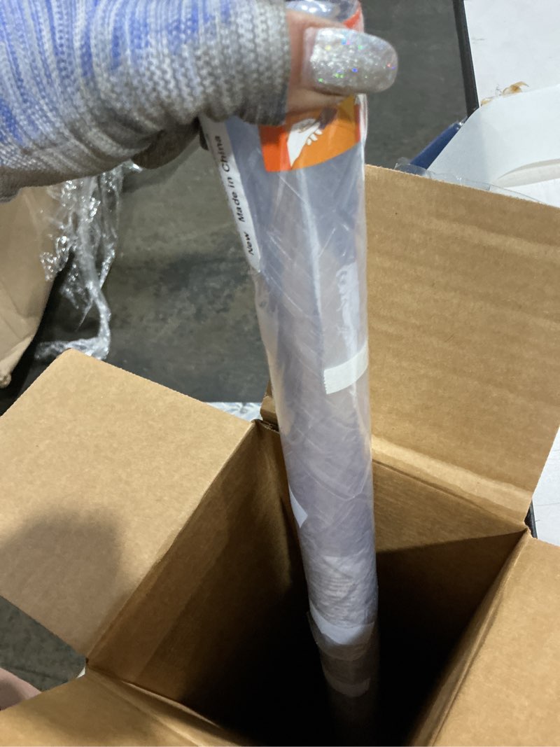 Condition photo showing Good Condition for haton window privacy film decorative frosted glass window film, sun blocking stained glass clings, static cling removable stickers for home door coverings, lattice pattern 23.6" x 78.7" clear 23.6" x 78.7"