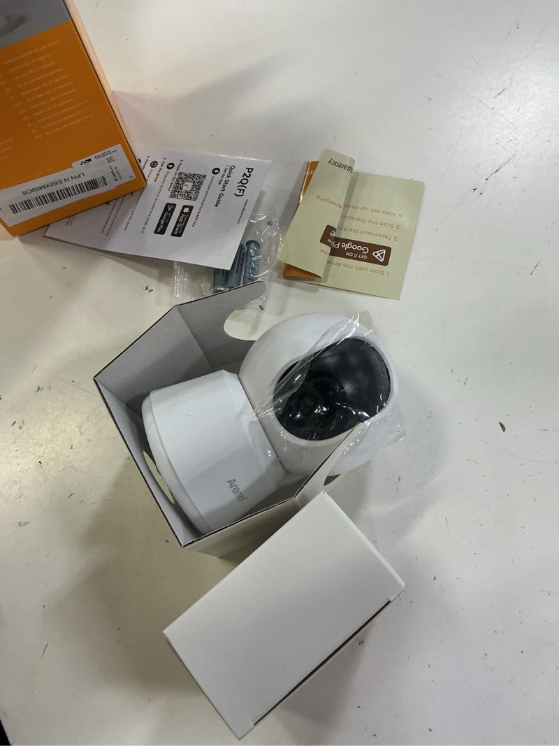 Condition photo showing New/Like New for arenti 5g indoor security camera, 4mp pet camera with speaker for dog/cat, baby monitor with phone app, dual-band wifi, auto tracking, super night vision, 2-way talk, cloud & sd card storage(p2q) beige