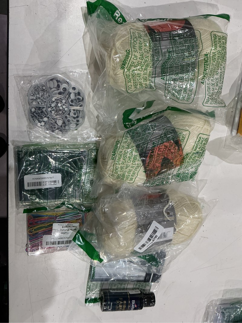 Condition photo showing As Is for assorted arts & craft supplies 