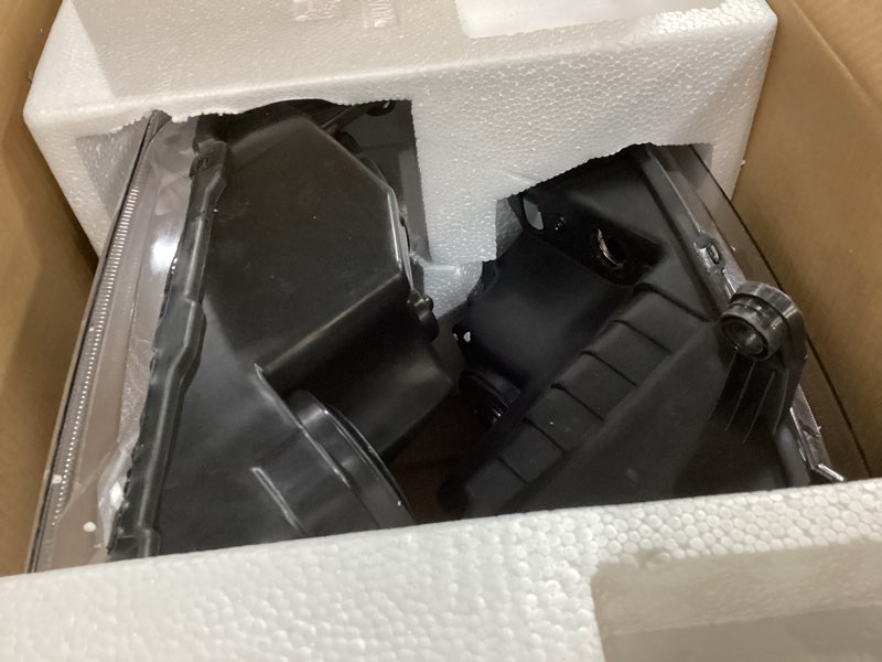 Condition photo showing Good Condition for elh headlight assembly fit for 2008-2014 dodge avenger 2008 2009 2010 2011 2012 2013 2014 08 09 10 11 12 13 14 dodge avenger headlamp avenger chrome housing amber reflector