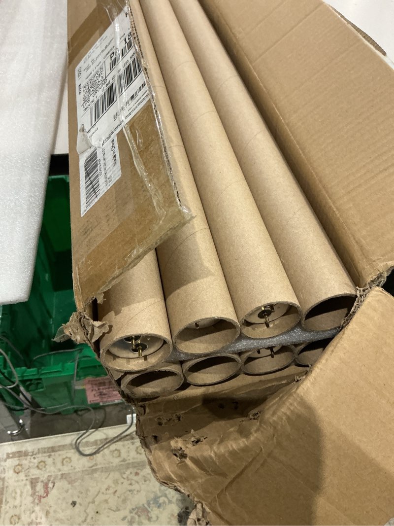 Condition photo showing As Is for konideke 8-pack f40t12/841 fluorescent light bulbs, 40w t12 cool white 4100k, 48-inch (4-foot) linear tube, g13 bipin base