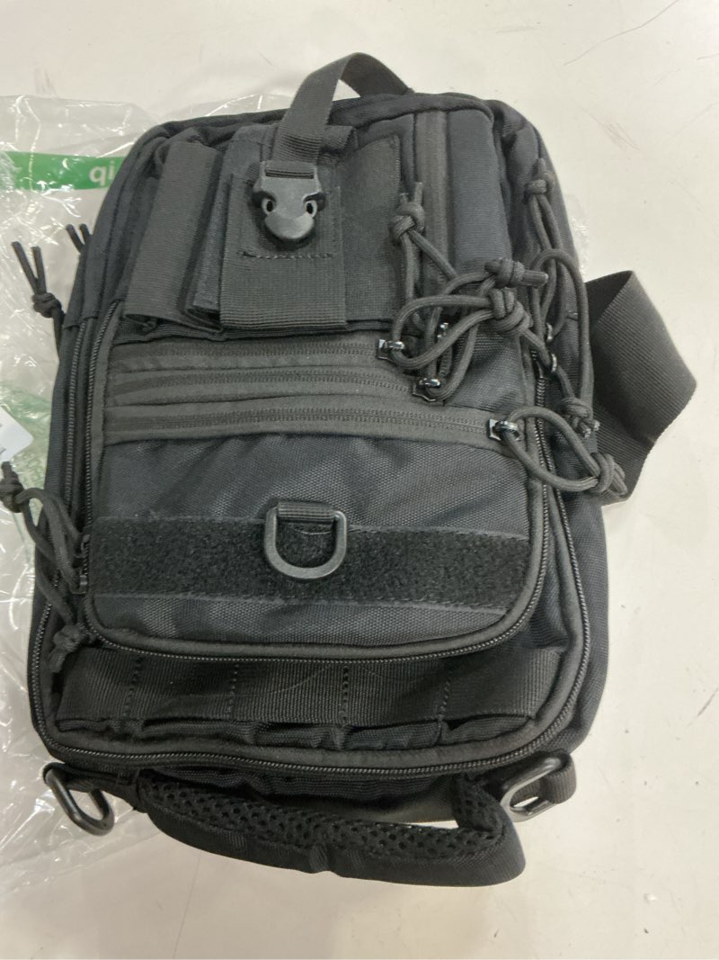Condition photo showing Good Condition for degetmve dual pistol holster chest bag concealed carry sling crossbody tactical gun convertible backpack shooting hunting black