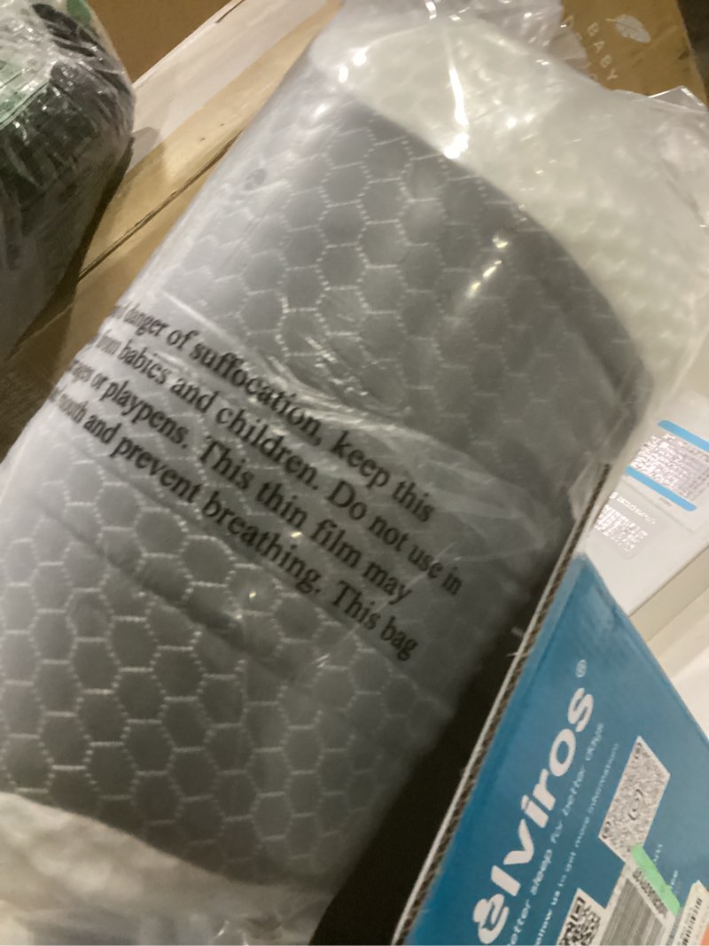 Condition photo showing Good Condition for elviros cervical neck pillow for sleeping, memory foam pillow for neck pain relief, side sleeper cooling pillows for adults, neck support with removable pillowcase for back & stomach sleepers dark gray king size 28lx16.5wx(4.45"-5.23")h