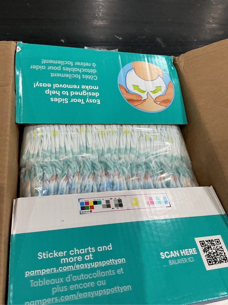 Condition photo showing New/Like New for pampers training pants - easy ups boys & girls bluey - size 2t-3t, 140 count, children's potty underwear (packaging may vary) 2t-3t 140