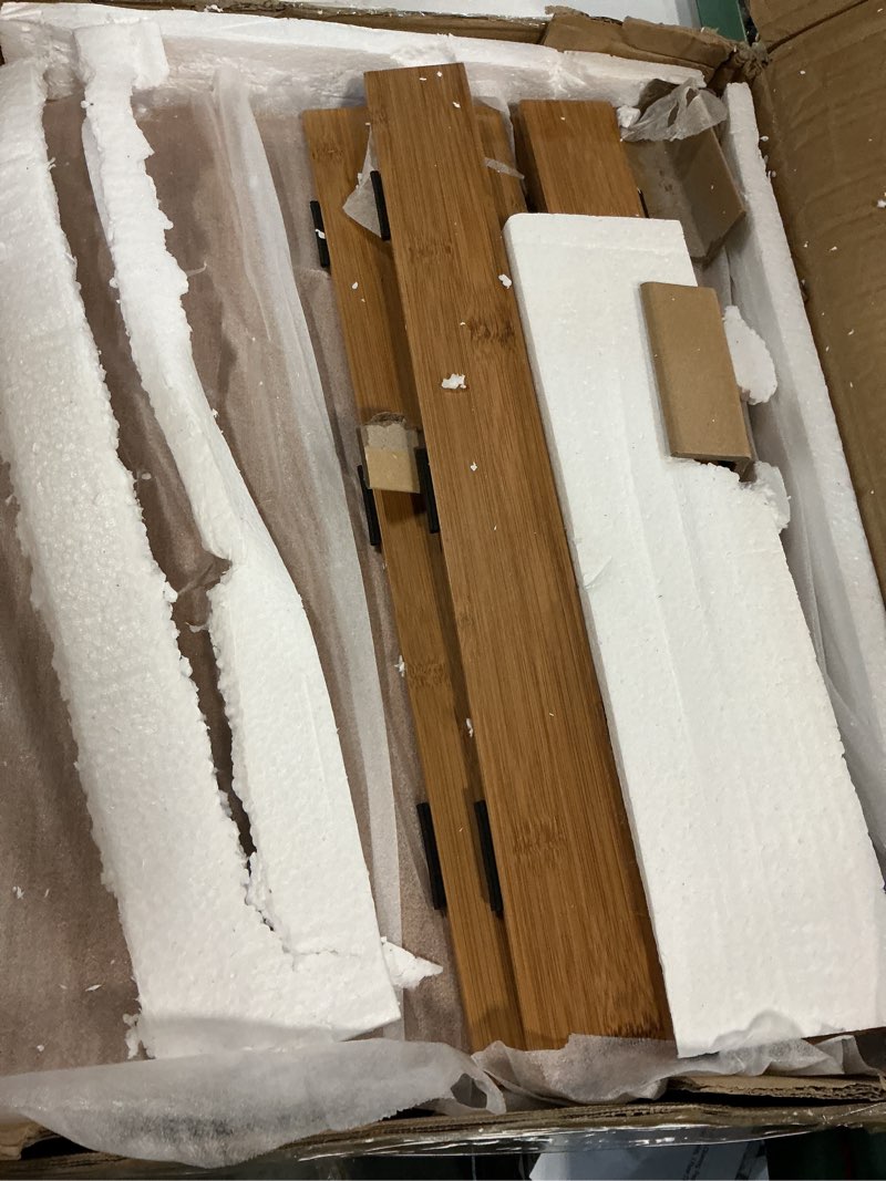 Condition photo showing Good Condition for solid carbonized bamboo wire shelf covers for wire shelving, wire rack covers for pantry shelves, tool-free & snap-on (5pcs, 24" w x 12" d) carbonized amber 24"w x12"d x2.6"h