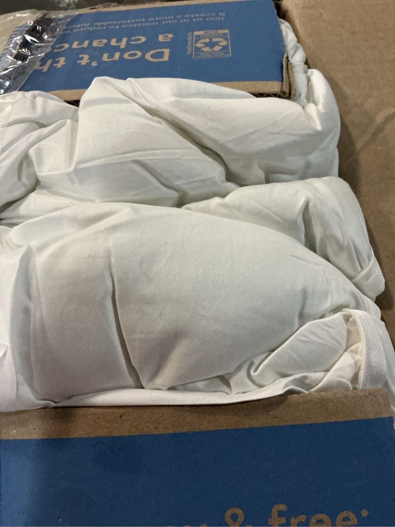 Condition photo showing Good Condition for ACCURATEX Pillows King Size Set of 2, Hybrid Shredded Memory Foam Pillow[Adjustable Loft], Fluffy Down Alternative Fill Removable Cotton Cover, Firm Supportive Pillow for Side Back Sleepers White King (Pack of 2)