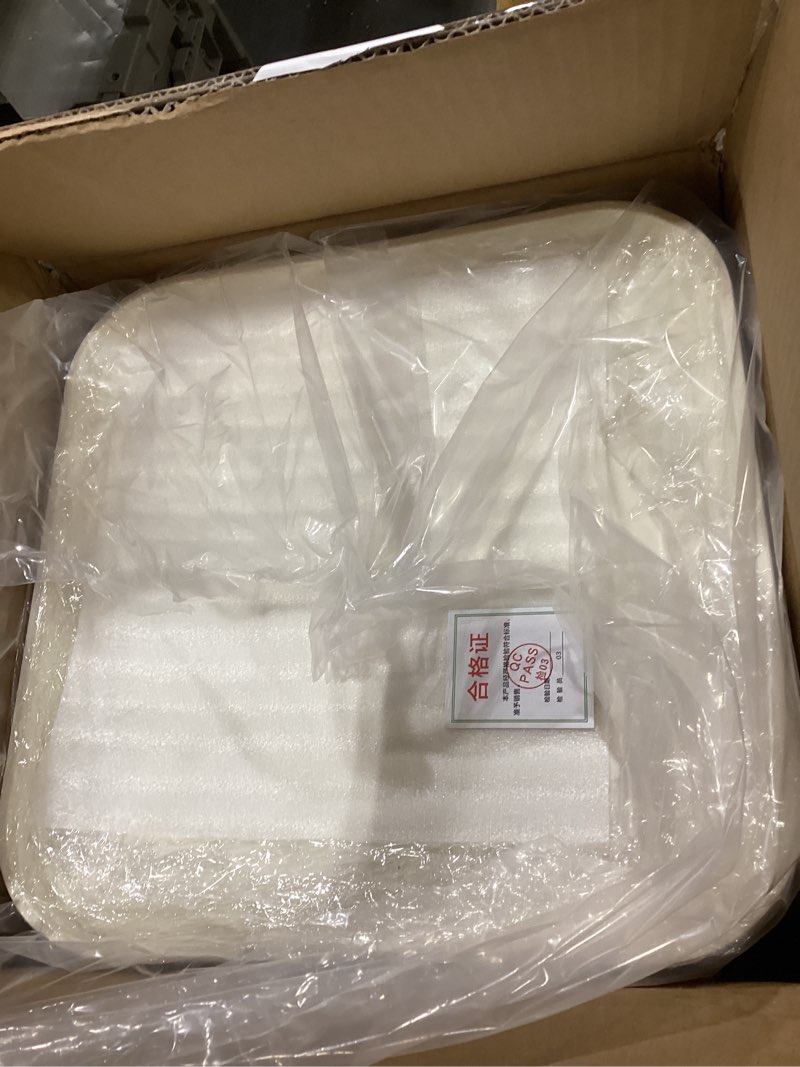 Condition photo showing Good Condition for 3 tier square side table with drawers, plastic beige nightstand small square end table suitable for bedroom, living room, bathroom square beige