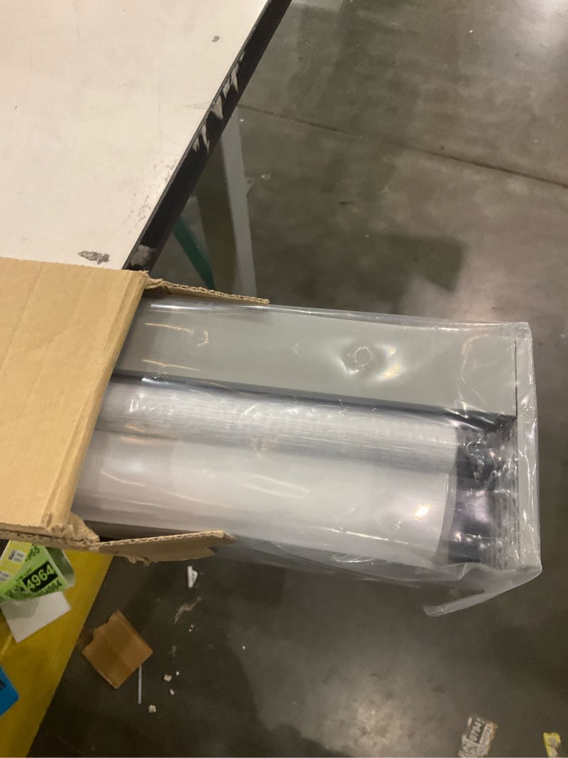 Condition photo showing New/Like New for Joydeco No Drill Blackout Shades, Free-Stop Cordless Roller Shades, UV Protection, Thermal Insulated Blinds for Indoor Windows, Easy Install Window Blinds for Home and Office (Grey, 34" W X 75" H) Light Grey (No Drill) 34"W x 75"H