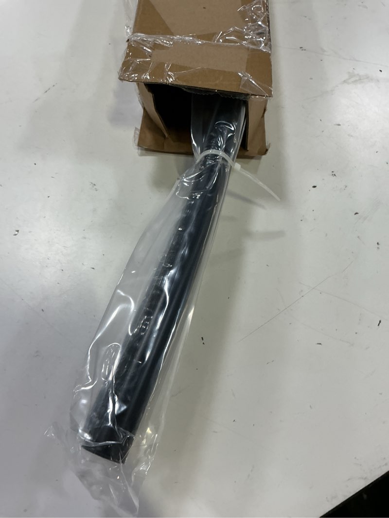 Condition photo showing New/Like New for curved shower curtain rod for bathroom 38-72 inches, adjustable length, curved shower rod, 0.9mm thickness, round shower curtain rods, rotate bracket for large shower space, need drilling, black