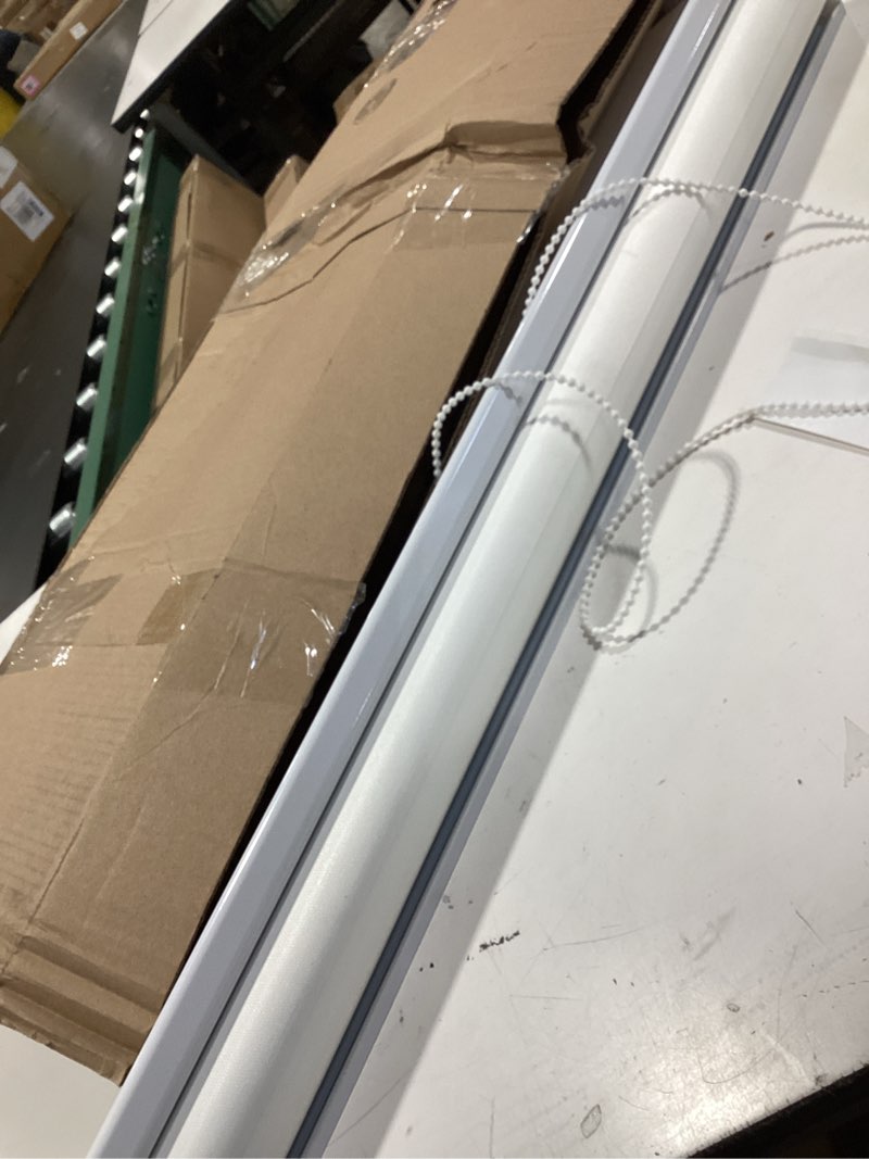 Condition photo showing Good Condition for similaro chrisdowa blackout roller shades for windows, striped pattern cordless pull down door blinds with privacy, thermal insulated window shades for living room, home and office. white, 20\" w x 72\" h 20\"w x 72\"h whitet