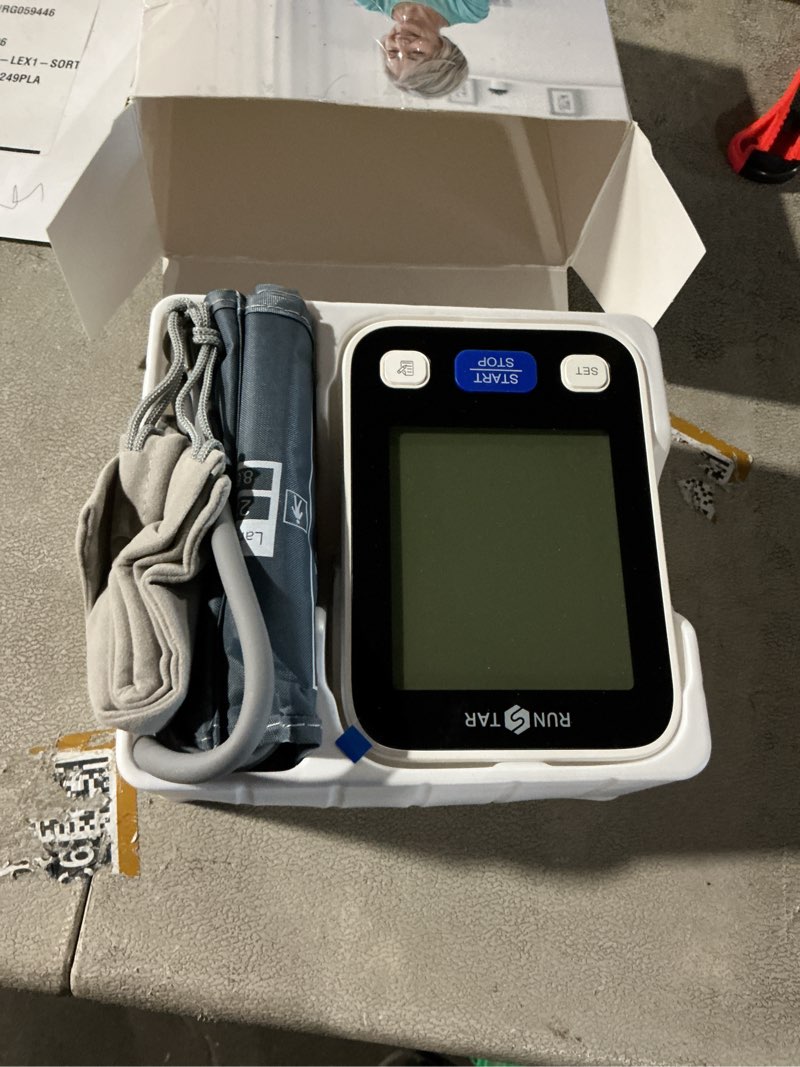 Condition photo showing Good Condition for RunStar Upper Arm Blood Pressure Monitor with Wide Range Cuff (8.6'' -16.5'') for Home Use FSA&HSA Eligible, Automatic Digital BP Machine with Storage Bag, 2x99 Reading Memory