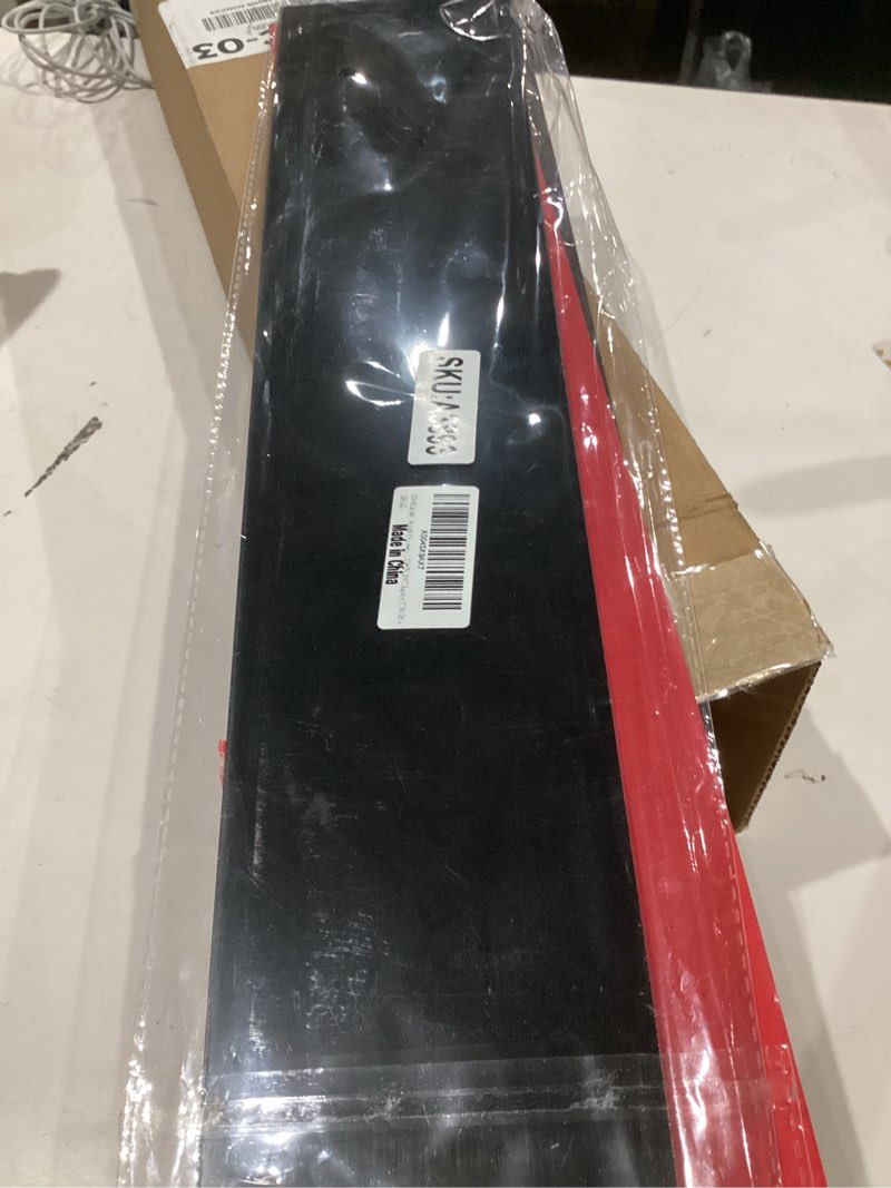 Condition photo showing As Is for basiker anti scratch glossy black pillar posts window center door molding trim cover set fit for ford 2004-2014 svt raptor f150 (4pcs) 2004-2014 ford svt raptor f-150