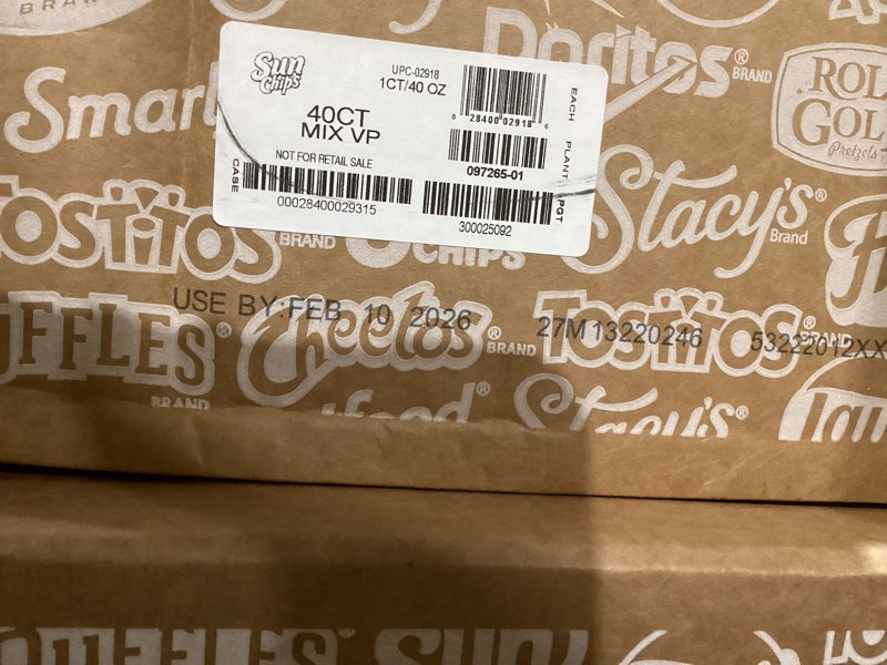 Condition photo showing Good Condition for SunChips 100% Whole Grain Chips, Variety Pack, 1 oz Bags, Pack of 40, No Artificial Flavors, Colors Variety Pack 40 Count (Pack of 1)