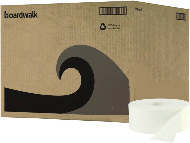 boardwalk jrt bath tissue jumbo 2-ply