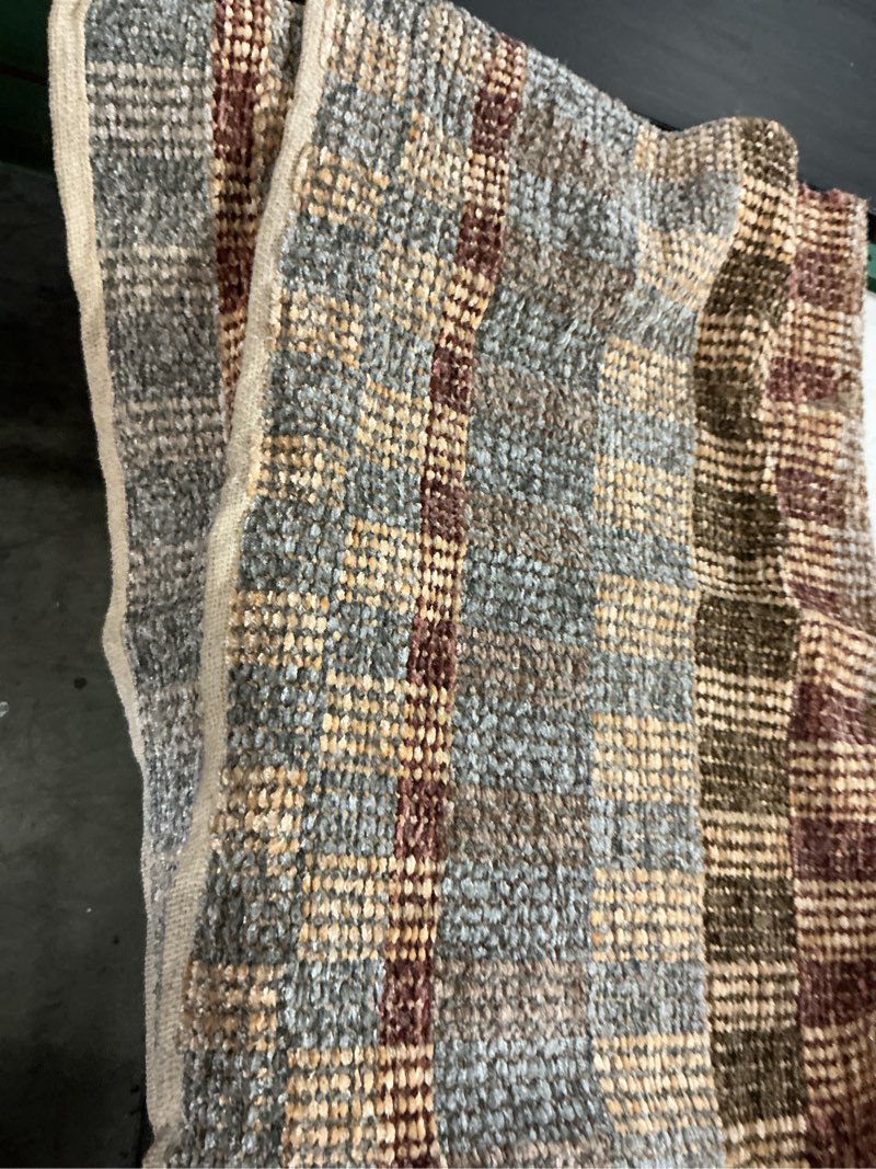Condition photo showing Good Condition for better homes and gardens broken stripe multi-color indoor 30" x 46" accent rug