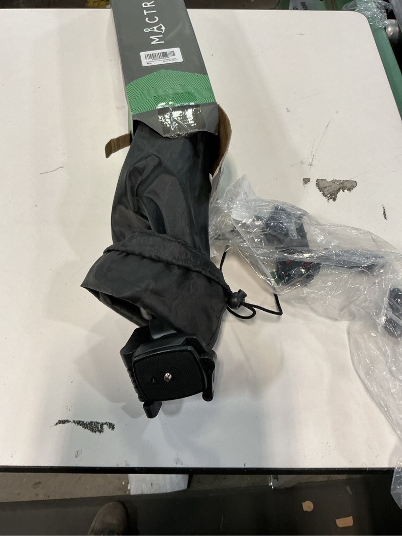 Condition photo showing As Is for MACTREM iPhone iPad Tripod Stand, 67" Phone Tripod for iPad Tablet Camera with 2 in1 Holder Remote Carry Bag, Aluminum Extendable iPhone Stand for Video Recording/Selfies/Live Stream/Vlogging Black