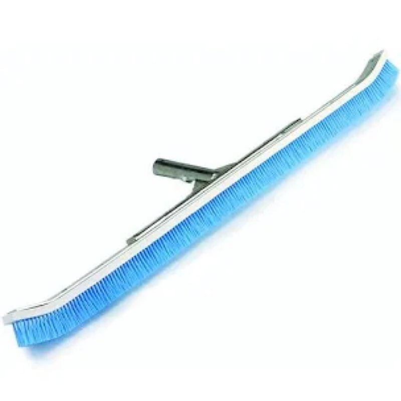 pentair r111342 905 aluminum back curved brush with blue nylon bristles, 24-inch