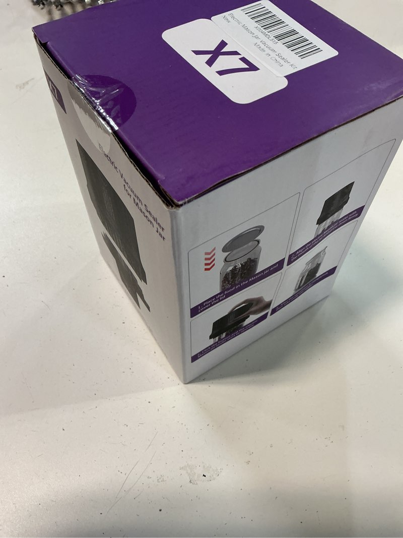 Condition photo showing New/Like New for Electric Mason Jar Vacuum Sealer For Wide Mouth And Regular Mouth Jars, Portable Vacuum Sealer (Includes Lids, Opener)