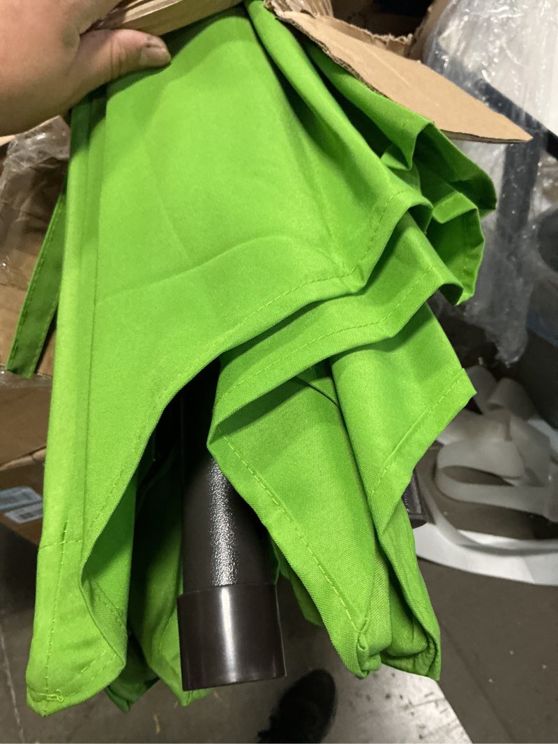 Condition photo showing Good Condition for blissun 7.5 ft patio umbrella, yard umbrella, outdoor market umbrella with push button tilt crank, lime