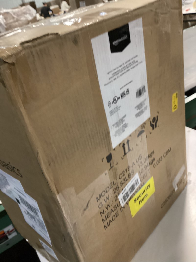 Condition photo showing Good Condition for Amazon Basics 18 Sheet Cross Cut Paper, CD, and Credit Card Shredder, Black 18 Sheet Black