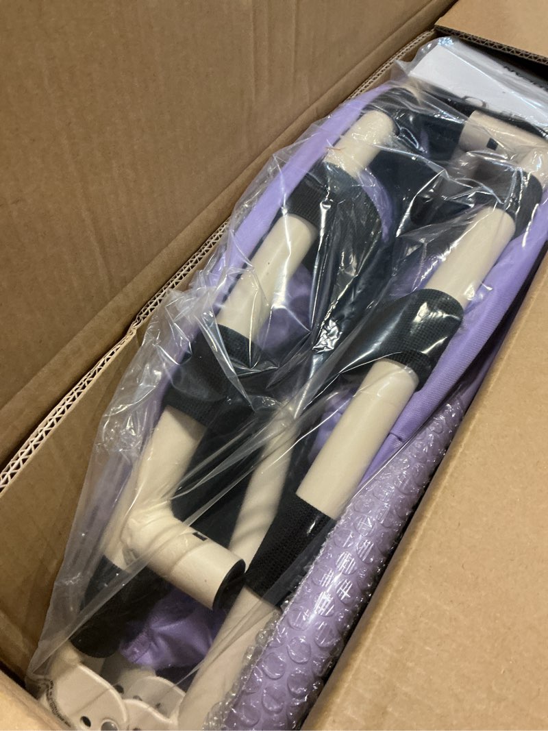 Condition photo showing New/Like New for BCAN 36'' Toddler Trampoline, ASTM Certified-Foldable Mini Trampolines for Kids Ages 1-6, Adjustable,color purple 