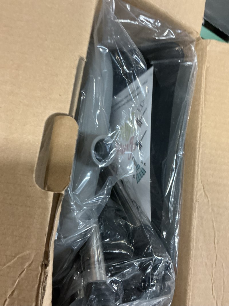 Condition photo showing New/Like New for broom and dustpan set, dust pan with long handle, broom with dustpan combo set, broom and dustpan for home, indoor or outdoor cleaning tool (deep gray&light gray) gray&black