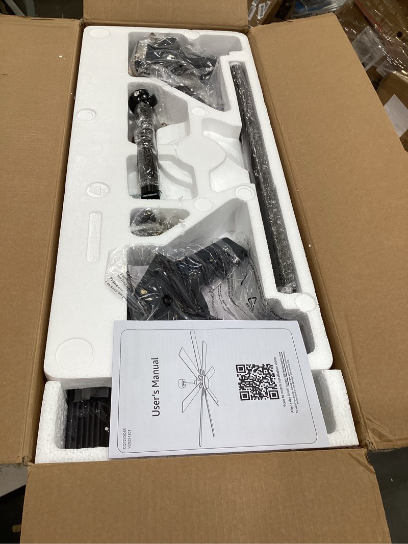 Condition photo showing New/Like New for fanbulous 72 inch ceiling fans with lights dc motor, remote & app control | damp rated, dimmable, 3cct, memory function, dual-sided reversible blades, flat/sloped ceiling, living room, covered patio