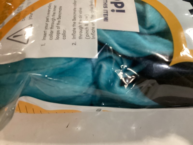 Condition photo showing New/Like New for bencmate inflatable dog cone collar alternative, soft dog cone for small medium large dogs and cats, neck recovery ecollar donut collar after surgery (xxlarge, shark) shark xx-large [neck:21"-23"]