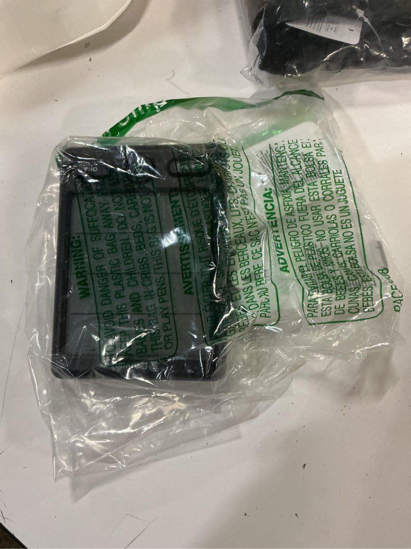 Condition photo showing As Is for Geevon Indoor Outdoor Thermometer Wireless 3 Remote Sensors, 5-Inch Display Digital Hygrometer Thermometer Temperature Humidity Monitor with 8S Backlight, Battery-Powered (Black) Black with Backlight