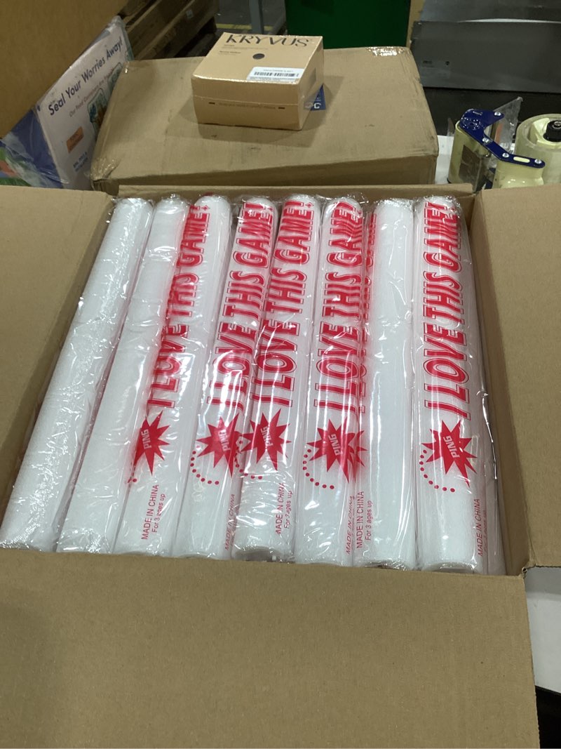 Condition photo showing New/Like New for 44 PCS Foam Glow Sticks with 3 Modes Colorful Flashing, Foam Light Up Sticks, LED Light Sticks, Glow Sticks Party Pack for New Year, Wedding, Raves, Concert, Christmas