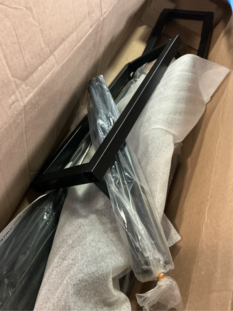 Condition photo showing As Is for Garden Arch Trellis for Climbing Plants Outdoor Wedding Arches for Ceremony Black Metal Garden Arbor Indoor Garden Arches for Party Decoration 7.9ft Wide X 6.4ft High (Black Garden Arch)