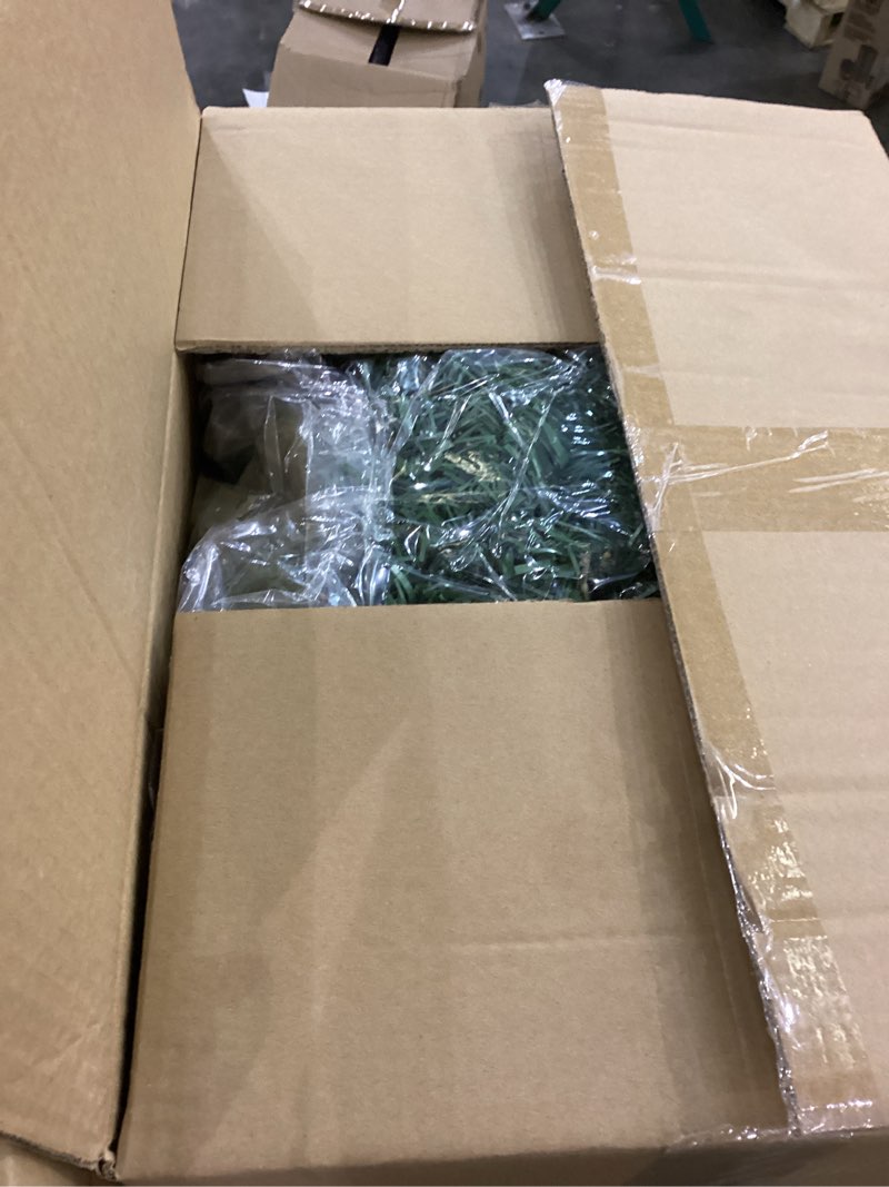 Condition photo showing New/Like New for Artificial Christmas Garland with Red Berries Pine Cones, 50 Waterproof LED Warm White Lights Christmas Indoor Outdoor Garland for Xmas Stairs Fireplace Front Door Decoration (55.12 ft)