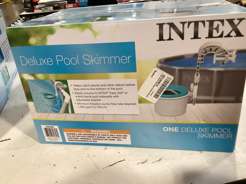 Condition photo showing As Is for intex deluxe wall mount surface skimmer