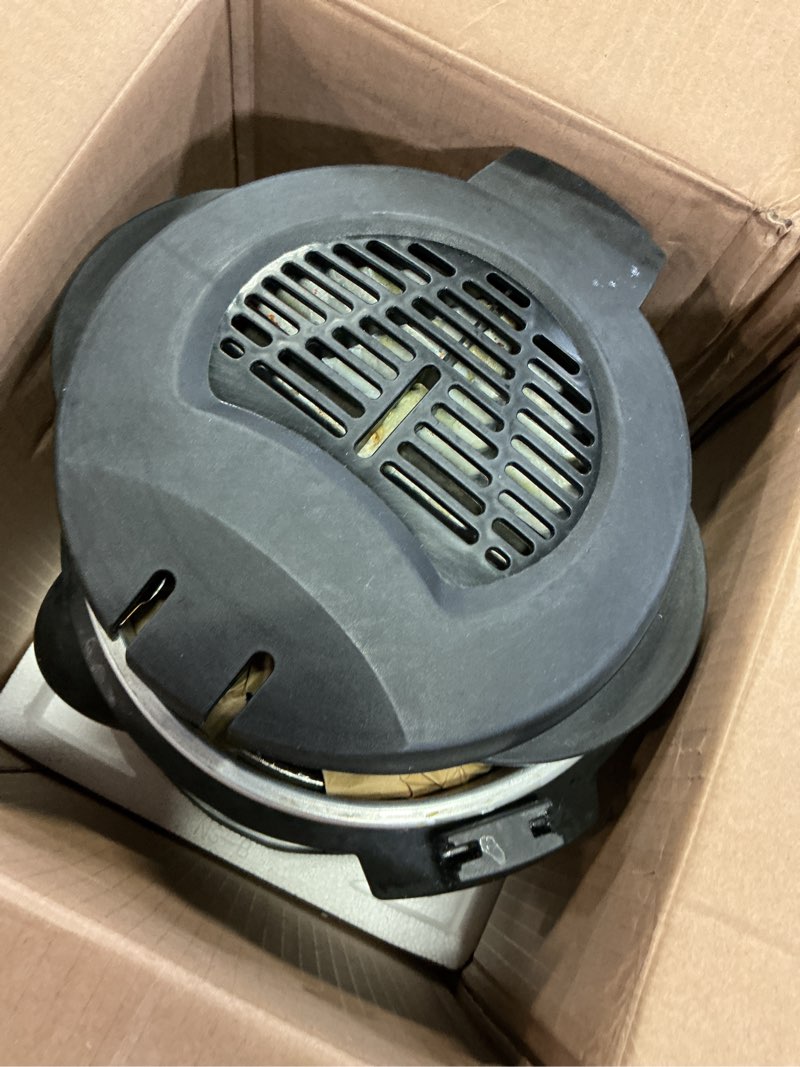 Condition photo showing As Is for presto 05470 stainless steel electric deep fryer, silver