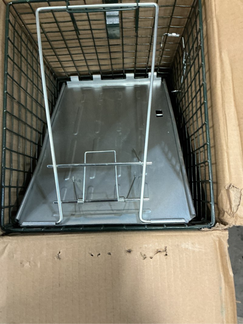 Condition photo showing Good Condition for humane way sentinel 32 inch live animal trap - no assembly required - safe medium traps for all animals - raccoons, cats, groundhogs, opossums - 32" l x 10.5" w x 12.5" h