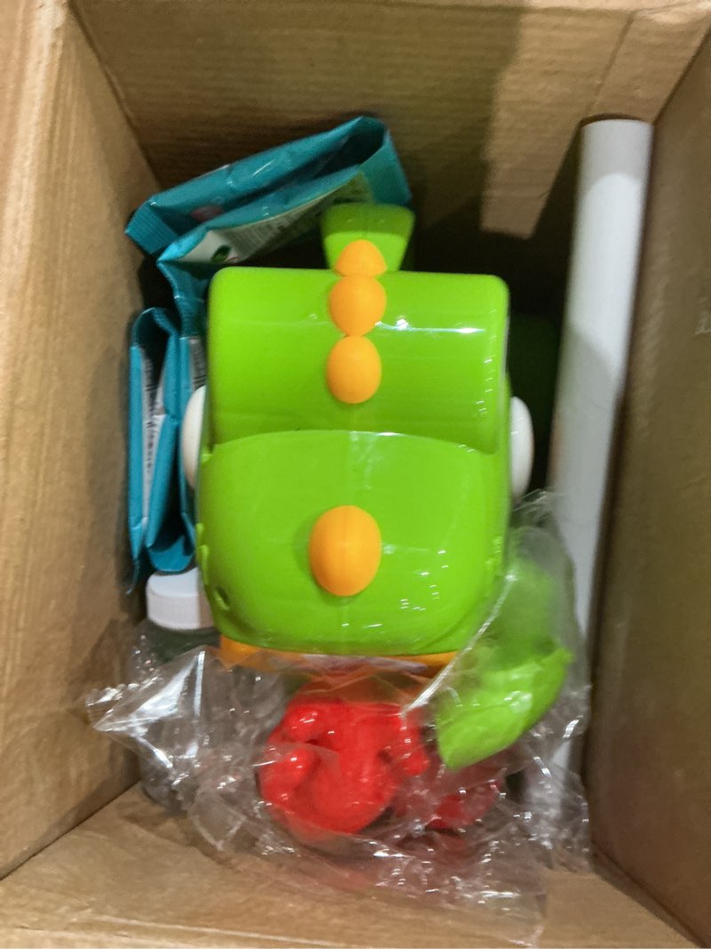 Condition photo showing As Is for dolanus bubble machine for toddlers: dinosaur boxing bubble machine push car, bubble lawn mower, toddler toy for outdoor, toys for ages -4, gifts for 3 4 5 year old kids girls boys birthday