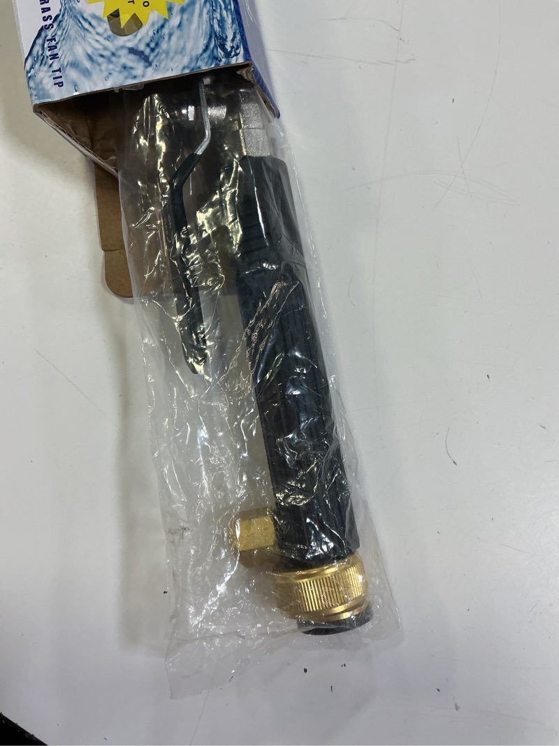 Condition photo showing Good Condition for jet nozzle for garden hose, high pressure washer hose nozzle, power washer wand with 2 different nozzles and hose quick connectors for car washing, garden cleaning, patio (black)