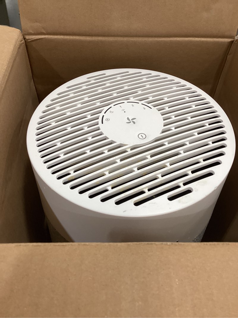 Condition photo showing New/Like New for blueair air purifier for small room, bedroom, home, cleans 926 sqft in one hour, hepasilent air cleaner for pets, allergens, virus, dust, mold, smoke - blue pure 511i max small room - wifi